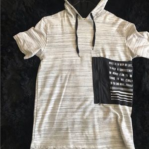 VINTAGE MENS / WOMENS LARGE T-SHIRT HOODIE